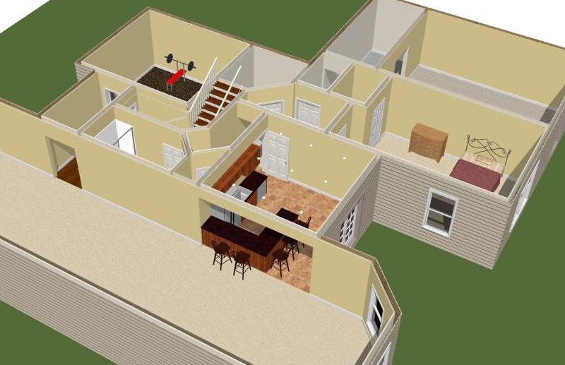 Basement design four Southern Basement Company.
