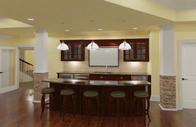 Basement design one Southern Basement Company.